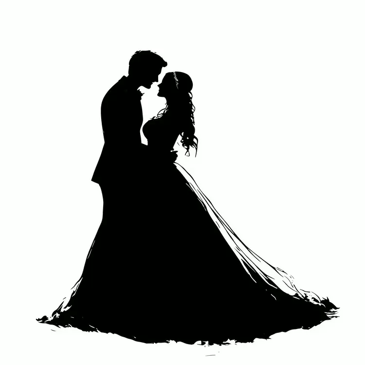 Wedding silhouette