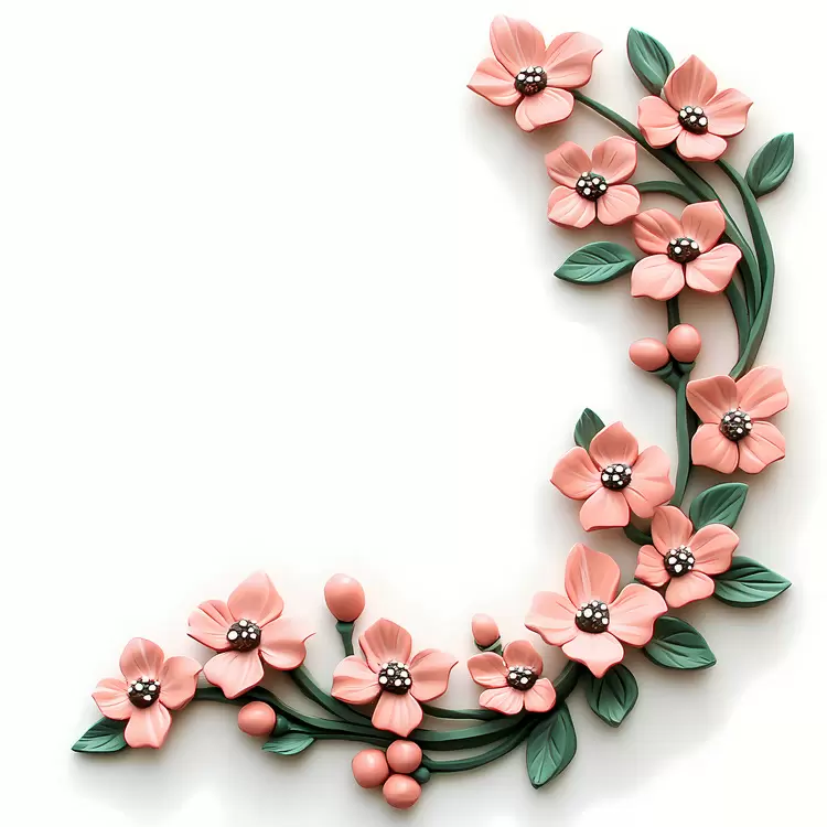 pink flower corner