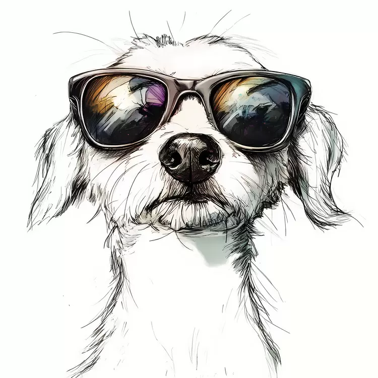 sunglasses dog