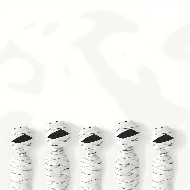 Halloween Border Halloween mummy