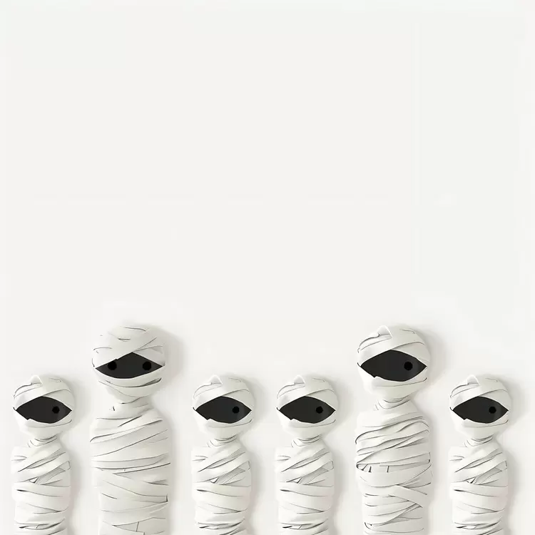 Halloween Border Halloween mummy