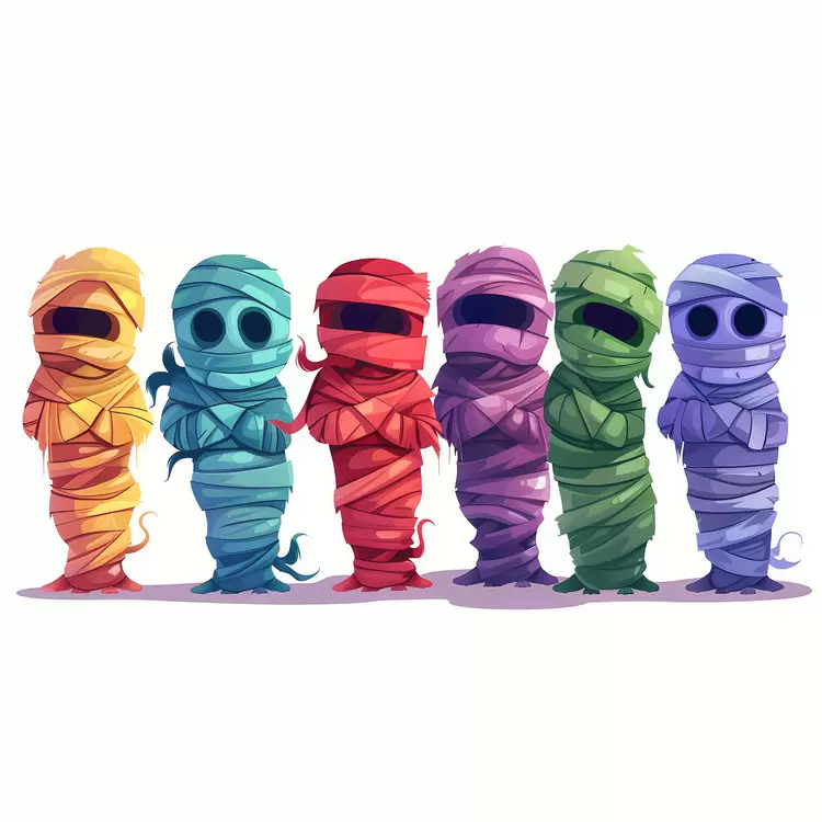 Halloween Border Halloween mummy