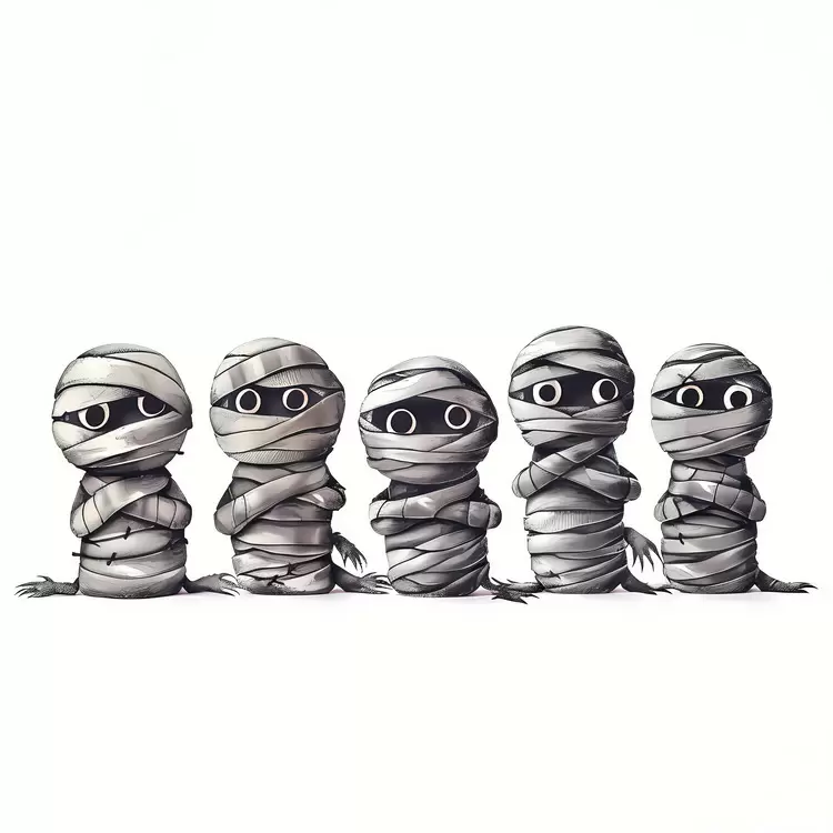 Halloween Border Halloween mummy