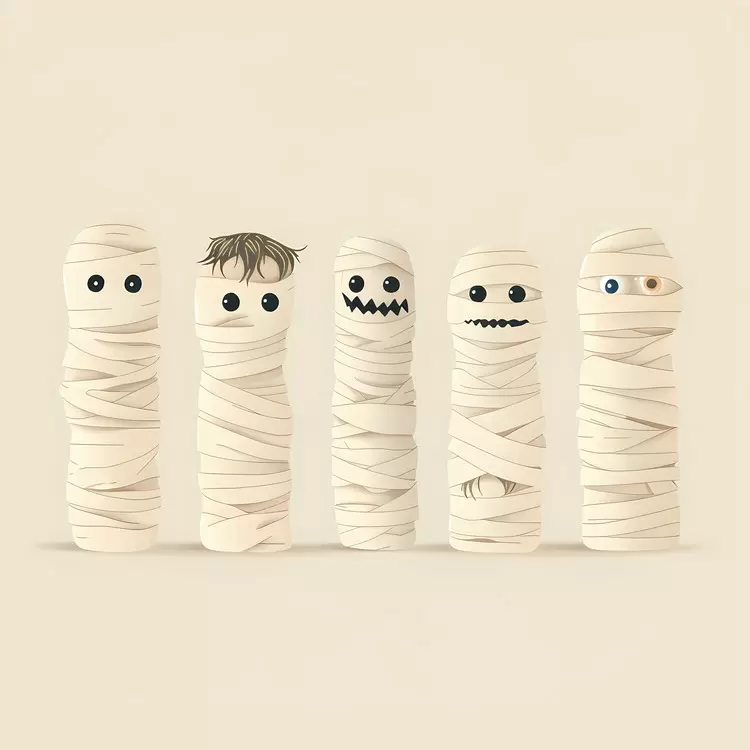 Halloween Border Halloween mummy