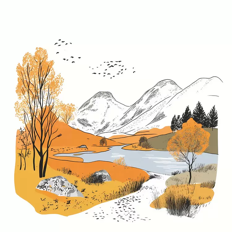 Scottish Highlands in Fall