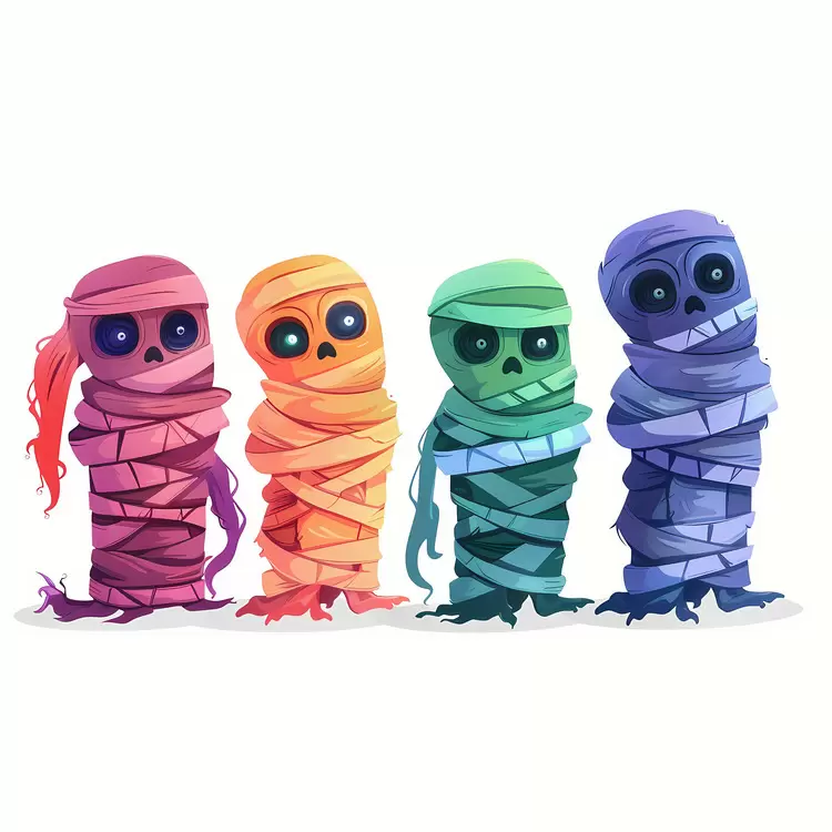 Halloween Border Halloween mummy