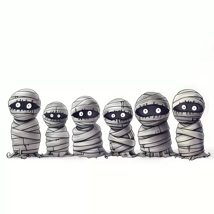 Halloween mummy Halloween Border