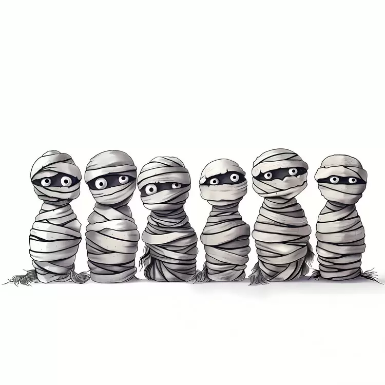 Halloween mummy Halloween Border