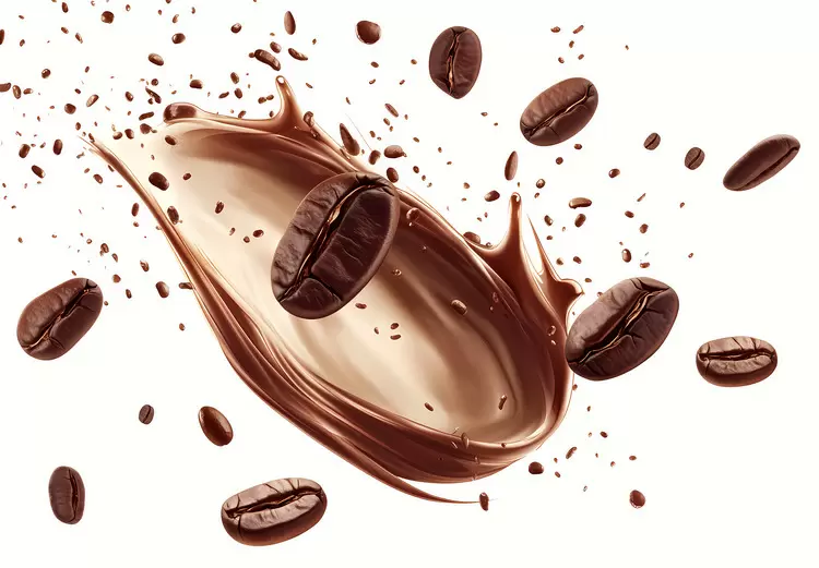 splash coffee beans
