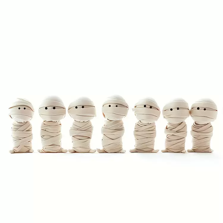 Halloween Border Halloween mummy