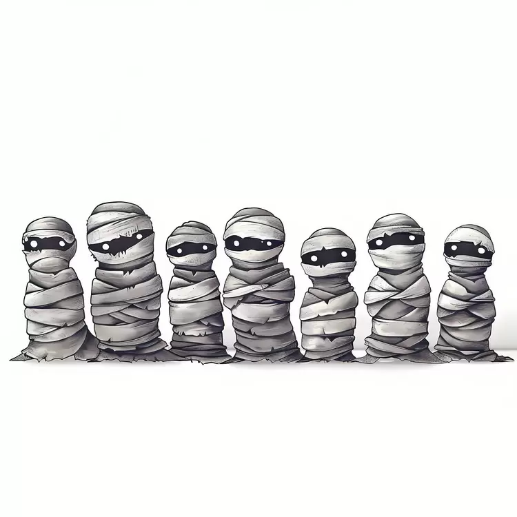 Halloween mummy Halloween Border