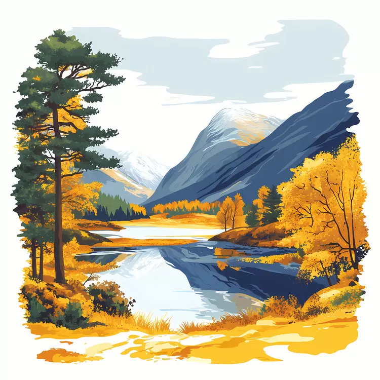 Scottish Highlands in Fall
