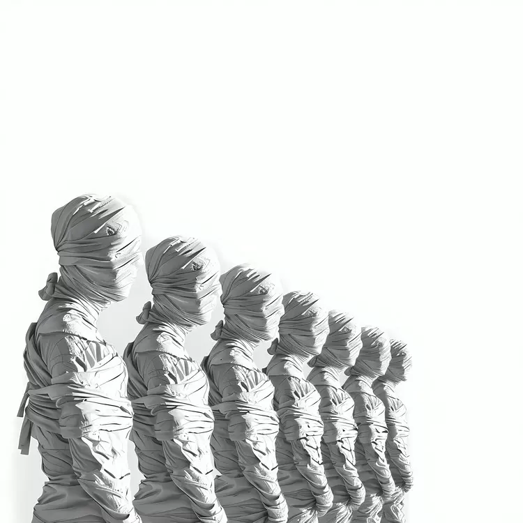 Halloween Border Halloween mummy