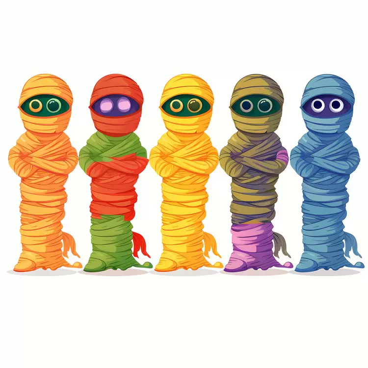 Halloween Border Halloween mummy