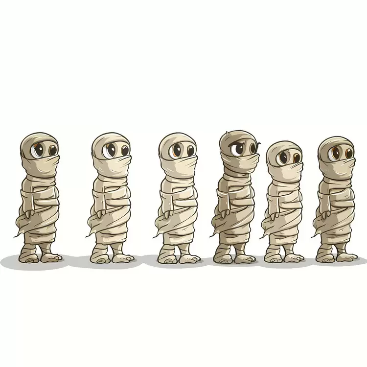Halloween Border Halloween mummy