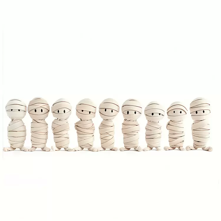Halloween Border Halloween mummy