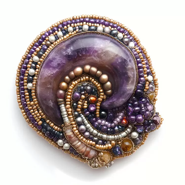 brooch gem stone