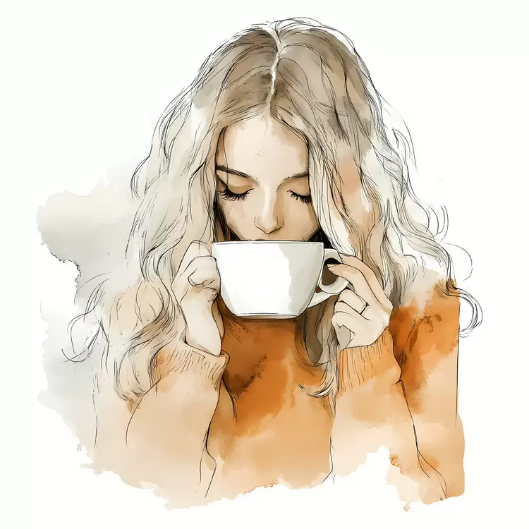 Drinking Coffee