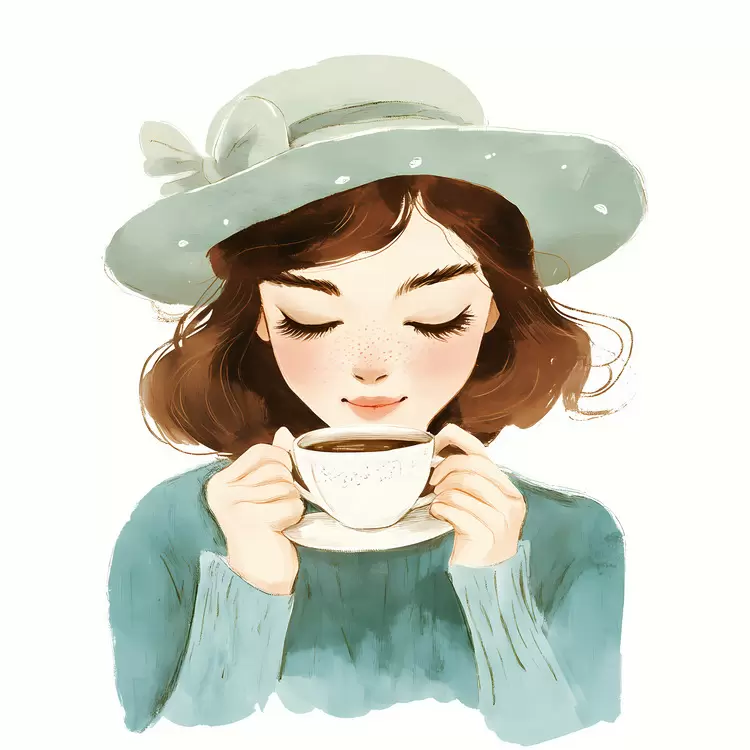 Drinking Coffee
