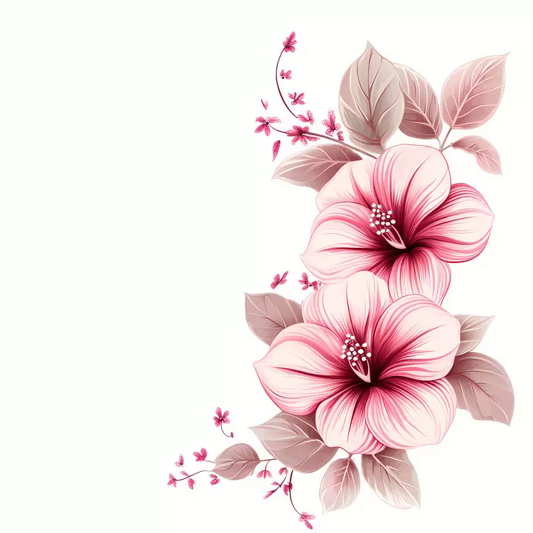 pink flower corner