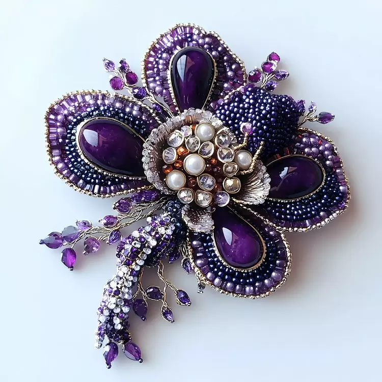 brooch gem stone