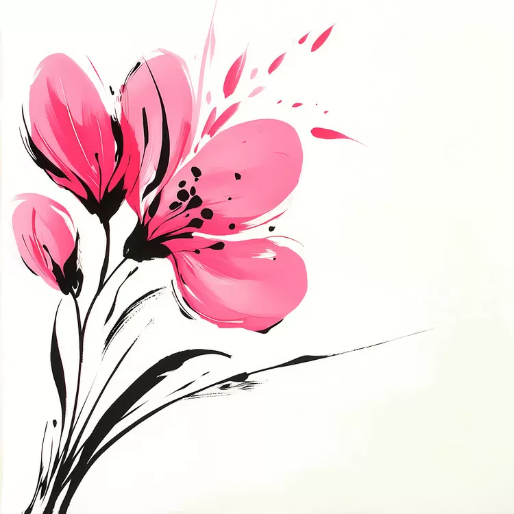 pink flower corner