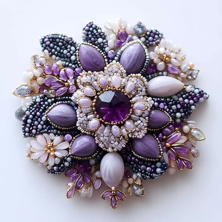 brooch gem stone