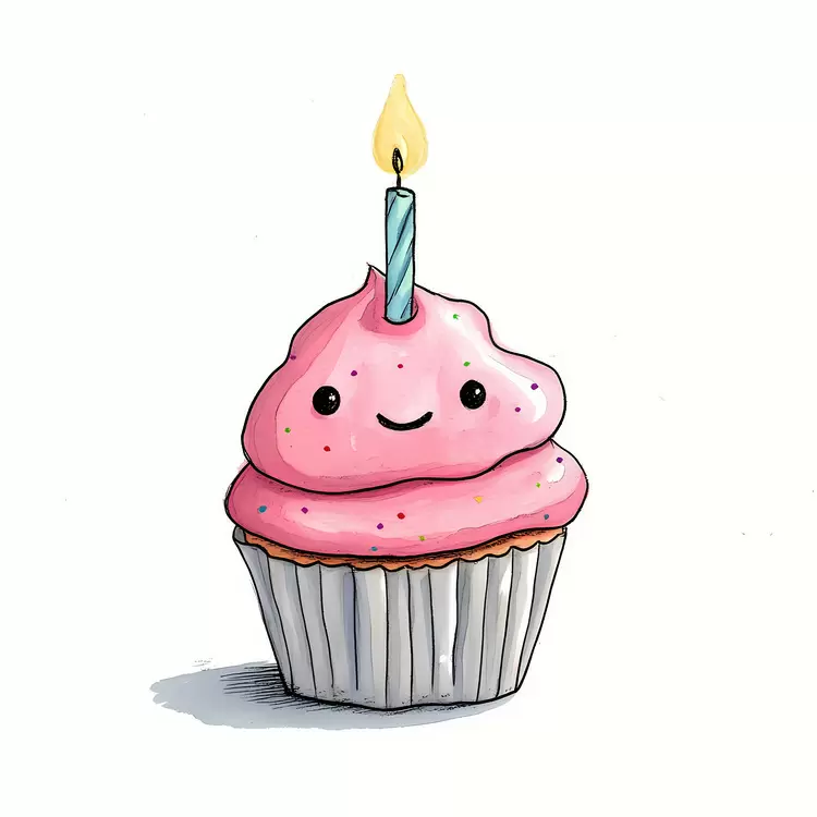 Birthday cupcake