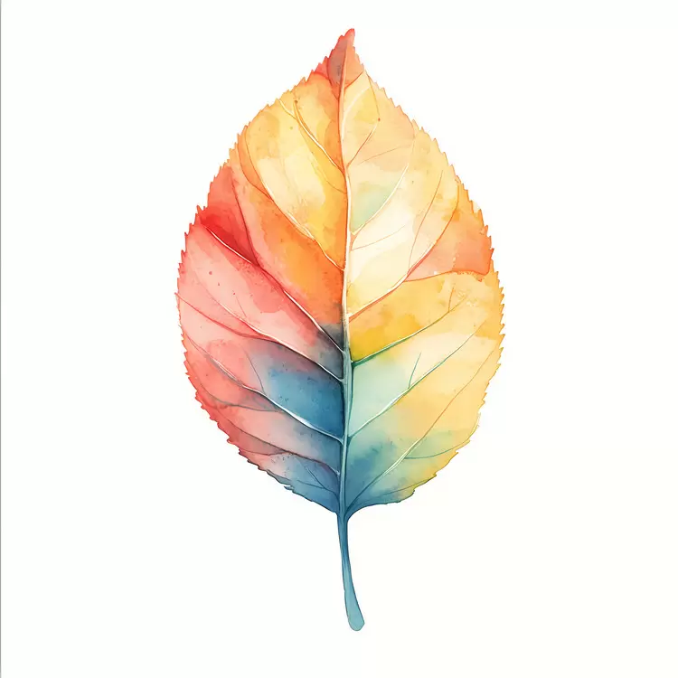 Watercolor Leaf