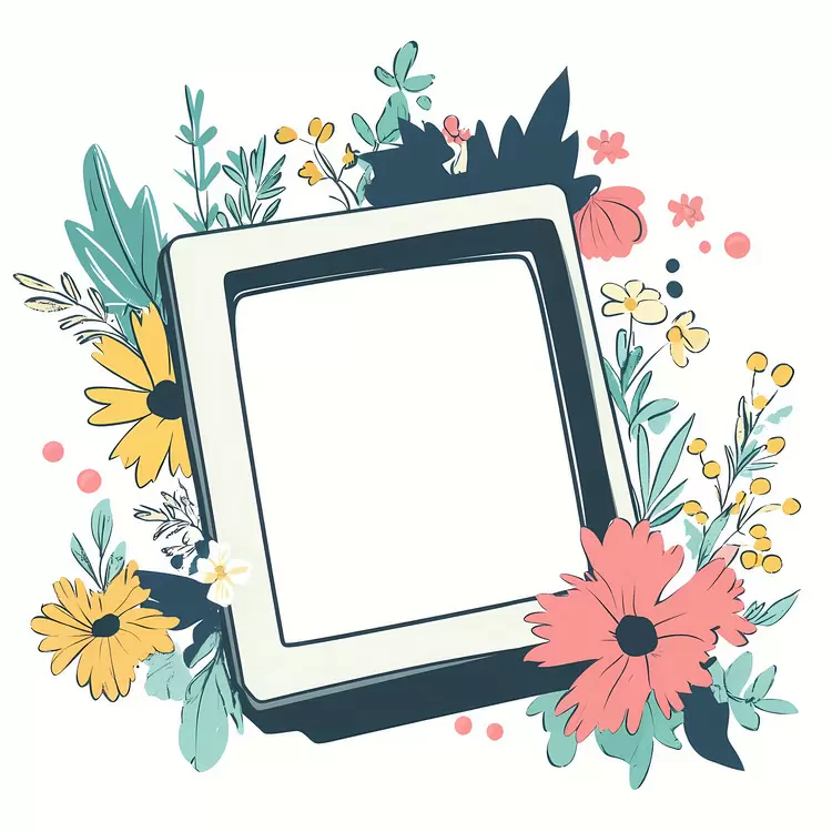 Polaroid photo border