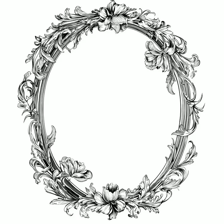 Oval Wedding Frame